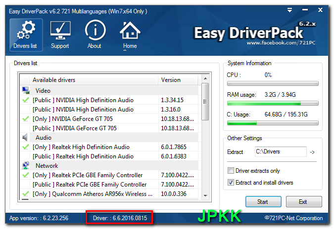 โปรแกรม Easy Driver Packs V5332 สำหรับ Xp 7 8 32 And 64 Bit